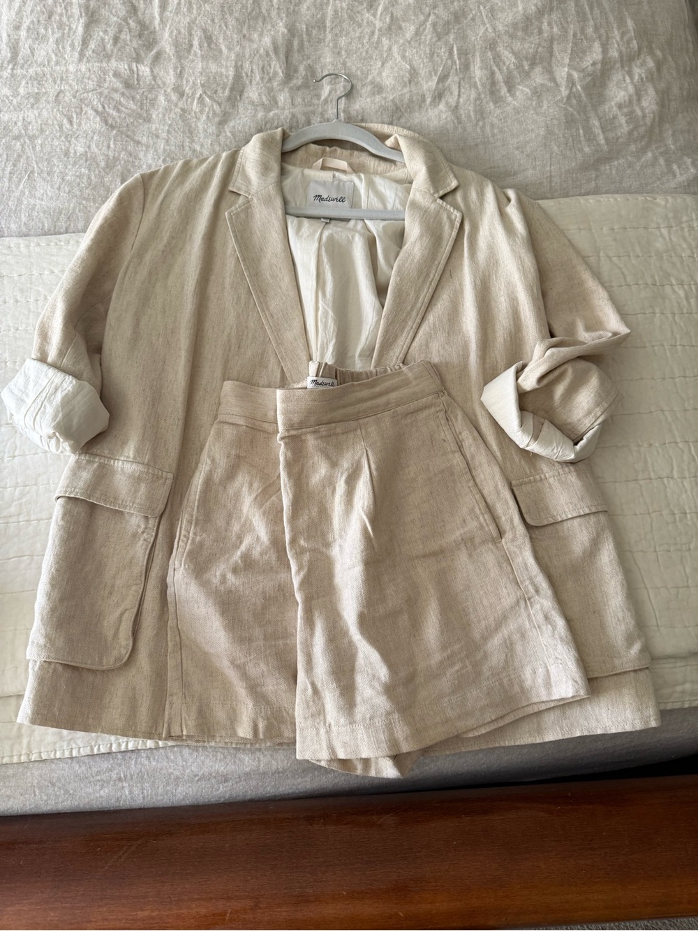 Madewell relaxed shorts suit - jacket and shorts S